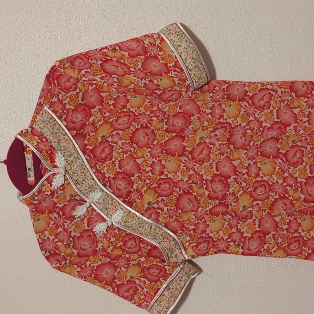 Vintage Asian Tropical Dress